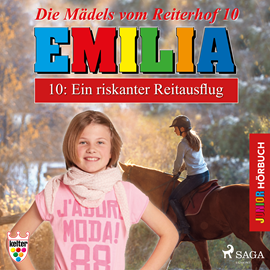 Hörbuch Ein riskanter Reitausflug (Emilia - Die Mädels vom Reiterhof 10)  - Autor Karla Schniering   - gelesen von Lena Donnermann
