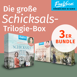 Hörbuch Die große Schicksalstrilogie Box - Schicksalszeit + Schicksalsstunden + Schicksalskinder (ungekürzt)  - Autor Katja Maybach   - gelesen von Demet Fey