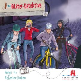 Hörbuch Die Alster-Detektive, Folge 4: Schmierfinken (Ungekürzt)  - Autor Katrin Wiegand, Kai Schwind   - gelesen von Schauspielergruppe