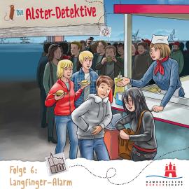 Hörbuch Die Alster-Detektive, Folge 6: Langfinger Alarm (Ungekürzt)  - Autor Katrin Wiegand, Kai Schwind   - gelesen von Schauspielergruppe