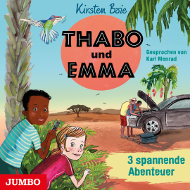 Hörbuch Thabo und Emma. 3 spannende Abenteuer  - Autor Kirsten Boie   - gelesen von Karl Menrad