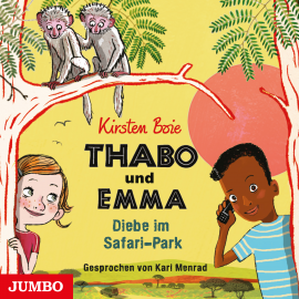 Hörbuch Thabo und Emma. Diebe im Safari-Park  - Autor Kirsten Boie   - gelesen von Karl Menrad