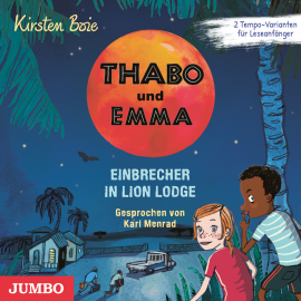 Hörbuch Thabo und Emma. Einbrecher in Lion Lodge  - Autor Kirsten Boie   - gelesen von Karl Menrad