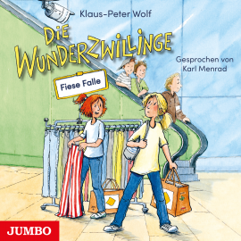Hörbuch Die Wunderzwillinge. Fiese Falle  - Autor Klaus-Peter Wolf   - gelesen von Karl Menrad