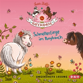 Hörbuch Die Haferhorde - Schmetterlinge im Ponybauch (Teil 4)  - Autor Kolb Suza   - gelesen von Dietrich Bürger Lars