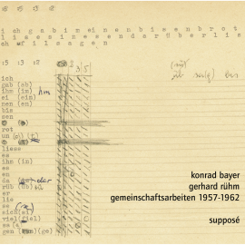 Hörbuch Gemeinschaftsarbeiten 1957-1962  - Autor Konrad Bayer   - gelesen von Gerhard Rühm