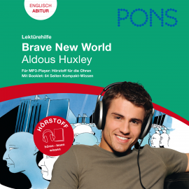 Hörbuch PONS Lektürehilfe - Aldous Huxley, Brave New World  - Autor Konrad Fischer   - gelesen von Schauspielergruppe