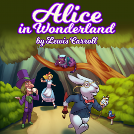 Hörbuch Alice in Wonderland  - Autor Lewis Carroll   - gelesen von Elizabeth Anne Harris
