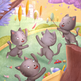 Hörbuch Kitty the cat learns to share  - Autor Linnea Taylor   - gelesen von Clare Staniforth