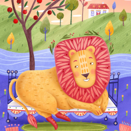 Hörbuch Lion and naptime  - Autor Linnea Taylor   - gelesen von Stephen Dalton