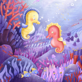 Hörbuch Sandy Seahorse learns to not say "no" all the time  - Autor Linnea Taylor   - gelesen von Clare Staniforth