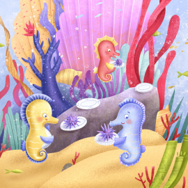 Hörbuch Sandy seahorse says "It's not fair!"  - Autor Linnea Taylor   - gelesen von Stephen Dalton
