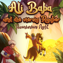 Hörbuch Ali Baba und die vierzig Räuber (Märchen aus 1001 Nacht)  - Autor Märchen aus 1001 Nacht   - gelesen von Brigitte Carlsen