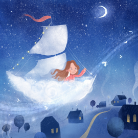 Hörbuch El sueño de la niña de la luna  - Autor Marina B   - gelesen von Gabriela Rivas