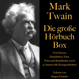 Hörbuch Mark Twain: Die große Hörbuch Box  - Autor Mark Twain   - gelesen von Jürgen Fritsche