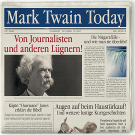 Hörbuch Mark Twain Today - Von Journalisten und anderen Lügnern  - Autor Mark Twain   - gelesen von Jürgen Fritsche