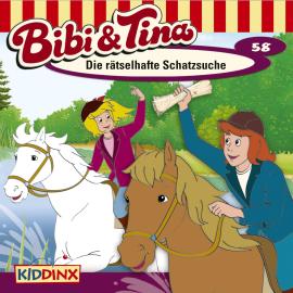 Hörbuch Bibi & Tina, Folge 58: Die rätselhafte Schatzsuche  - Autor Markus Dittrich   - gelesen von Schauspielergruppe
