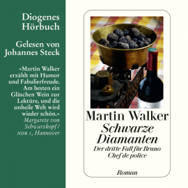 Hörbuch Schwarze Diamanten  - Autor Martin Walker   - gelesen von Johannes Steck