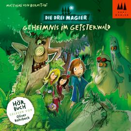 Hörbuch Geheimnis im Geisterwald - Die drei Magier, Folge 2 (Ungekürzt)  - Autor Matthias von Bornstädt   - gelesen von Oliver Rohrbeck