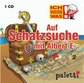 Hörbuch Ich weiß was - Auf Schatzsuche mit Albert E.  - Autor Melle Siegfried   - gelesen von Philipp Schepmann