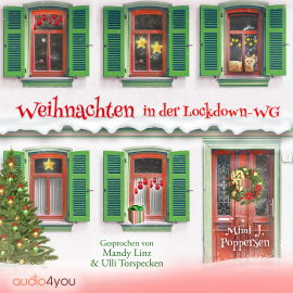 Hörbuch Weihnachten in der Lockdown-WG  - Autor Mimi J. Poppersen   - gelesen von Schauspielergruppe