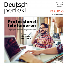 Hörbuch Deutsch lernen Audio - Professionell telefonieren  - Autor N.N.   - gelesen von Diverse