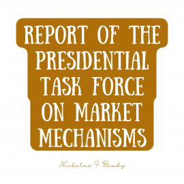 Hörbuch Report of the Presidential Task Force on Market Mechanisms  - Autor Nicholas F. Brady   - gelesen von Patrick McHaffie
