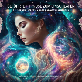 Hörbuch Geführte Hypnose zum Einschlafen bei Stress, Angst und Gedankenrasen  - Autor Patrick Lynen   - gelesen von Patrick Lynen