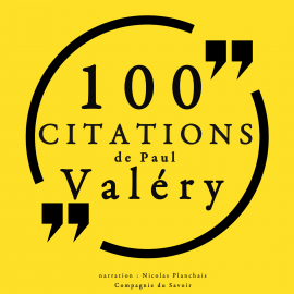 Hörbuch 100 citations de Paul Valéry  - Autor Paul Valéry   - gelesen von Nicolas Planchais