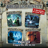 Hörbuch Gruselkabinett Box 23 (Folgen 89,90,91,92)  - Autor Per McGraup;H.P. Lovecraft;James Matthew Barrie;M.R. James   - gelesen von Schauspielergruppe