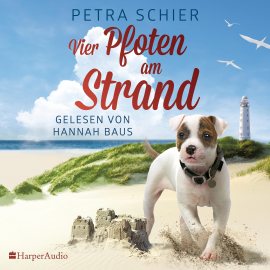 Hörbuch Vier Pfoten am Strand (ungekürzt)  - Autor Petra Schier   - gelesen von Hannah Baus