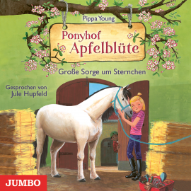 Hörbuch Ponyhof Apfelblüte. Große Sorge um Sternchen  - Autor Pippa Young   - gelesen von Jule Hupfeld