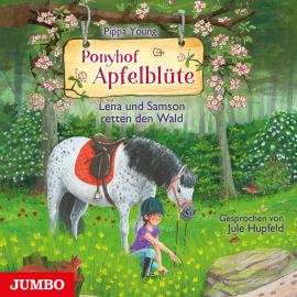 Hörbuch Ponyhof Apfelblüte. Lena und Samson retten den Wald [Band 22]  - Autor Pippa Young   - gelesen von Jule Hupfeld