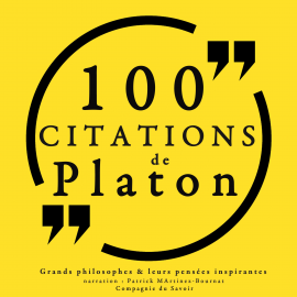 Hörbuch 100 citations de Platon  - Autor Platon   - gelesen von Patrick Martinez Bournat