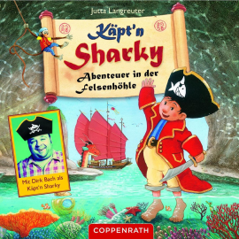 Hörbuch Käpt'n Sharky - Abenteuer in der Felsenhöhle  - Autor Rainer Bielfeldt   - gelesen von Käpt'n Sharky.