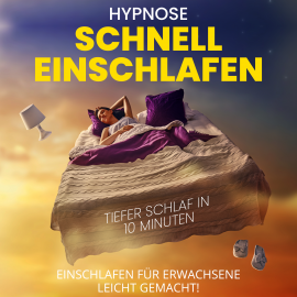 Hörbuch Hypnose - Schnell einschlafen - Tiefer Schlaf in 10 Minuten  - Autor Raphael Kempermann   - gelesen von Raphael Kempermann