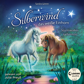Hörbuch Silberwind, das weiße Einhorn (Band 4) - Sturmwolkes Geheimnis  - Autor Sandra Grimm   - gelesen von Julia Preuß