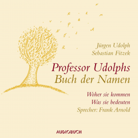 Hörbuch Professor Udolphs Buch der Namen  - Autor Sebastian Fitzek   - gelesen von Frank Arnold