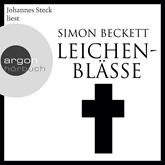 Hörbuch Leichenblässe  - Autor Simon Beckett   - gelesen von Johannes Steck