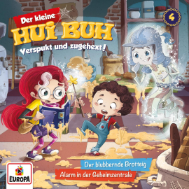 Hörbuch Folge 04: Der blubbernde Brotteig / Alarm in der Geheimzentrale  - Autor Simone Veenstra   - gelesen von Der kleine Hui Buh.