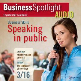 Hörbuch Business-Englisch lernen Audio - In der Öffentlichkeit reden  - Autor Spotlight Verlag   - gelesen von Various Artists