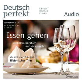 Hörbuch Deutsch lernen Audio - Essen gehen  - Autor Spotlight Verlag   - gelesen von Various Artists