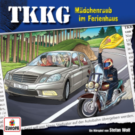 Hörbuch TKKG - Folge 106: Mädchenraub im Ferienhaus  - Autor Stefan Wolf   - gelesen von TKKG.