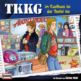 Hörbuch TKKG - Folge 118: Im Kaufhaus ist der Teufel los  - Autor Stefan Wolf   - gelesen von N.N.