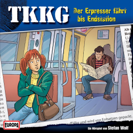Hörbuch TKKG - Folge 129: Der Erpresser fährt bis Endstation  - Autor Stefan Wolf   - gelesen von TKKG.