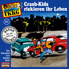 Hörbuch TKKG - Folge 91: Crash-Kids riskieren ihr Leben  - Autor Stefan Wolf  