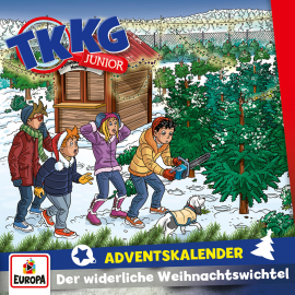 Hörbuch TKKG Junior - Adventskalender: Der widerliche Weihnachtswichtel  - Autor Stefan Wolf  