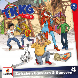 Hörbuch TKKG Junior - Folge 07: Zwischen Gauklern und Ganoven  - Autor Stefan Wolf  