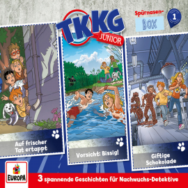 Hörbuch TKKG Junior - Spürnasen-Box 1 (Folgen 01-03)  - Autor Stefan Wolf   - gelesen von N.N.