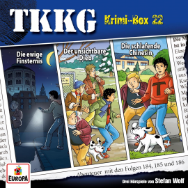 Hörbuch TKKG Krimi-Box 22 (Folgen 184-186)  - Autor Stefan Wolf  